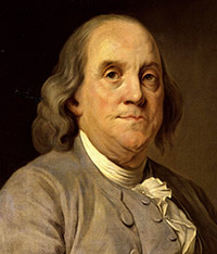 Portrait of Benjamin Franklin by Joseph Duplessis